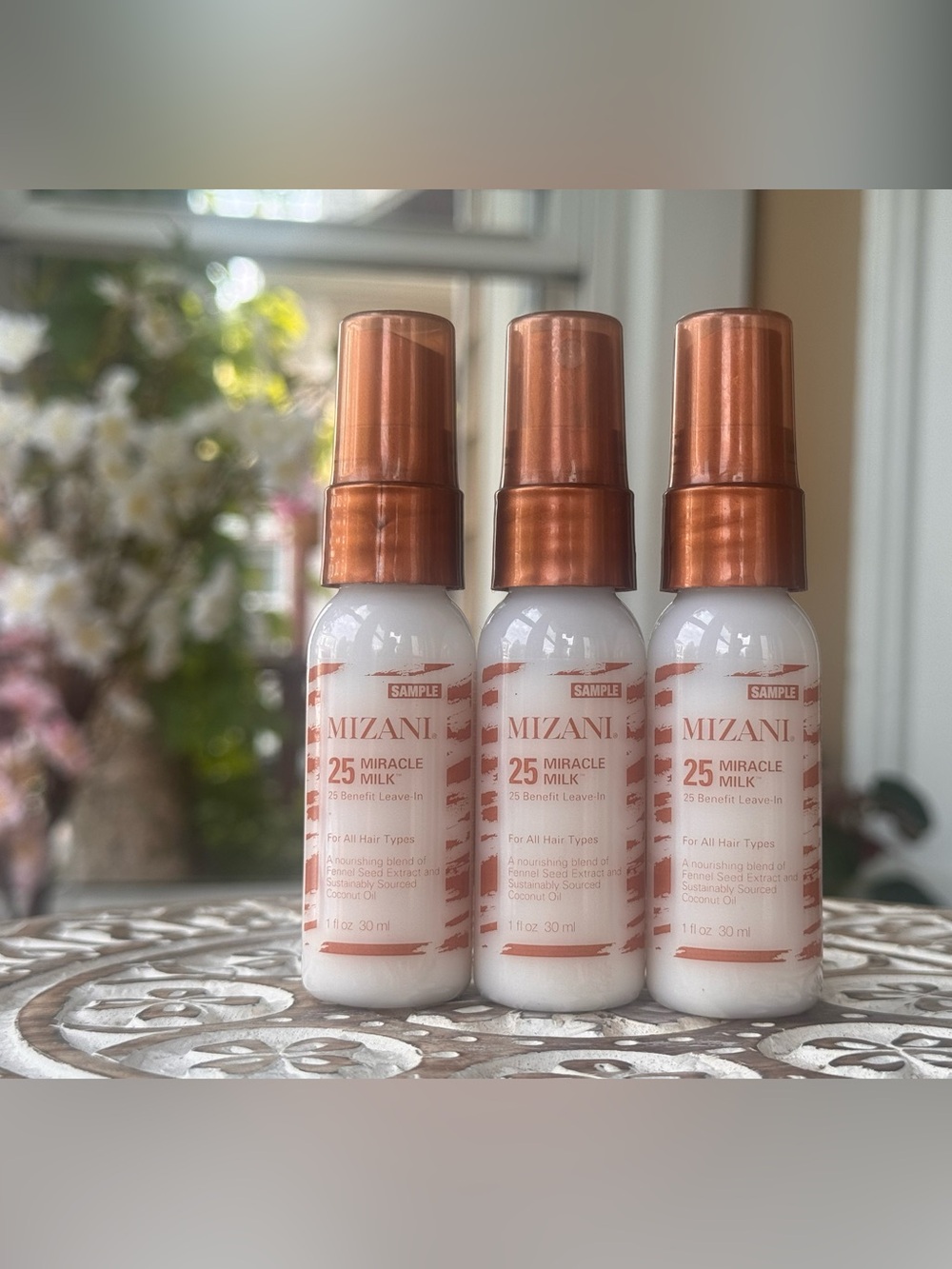 Mizani 25 Miracle Milk Leave In Conditioner Treatment 1 oz 30 mL 3-pack